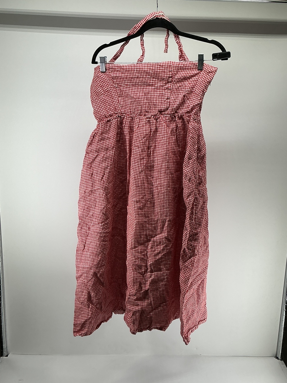 100% European Linen Fit & Flare Midi Dress